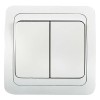Выключатель 2-кл. СП Classico 2023 10А IP20 бел. ASD / IN HOME 4680005959860