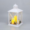 Фонарь декоративный (фигура) с тремя свечами бел. корпус 24х24х40см тепл. бел. Neon-Night 513-071
