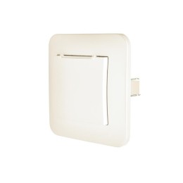 Розетка 1-м СП ASTI 16А IP20 с заземл. с крышкой термопласт в сборе жемчуж./бел. перламутр. LEZARD 7