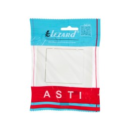 Розетка 1-м СП ASTI 16А IP20 с заземл. с крышкой термопласт в сборе жемчуж./бел. перламутр. LEZARD 7