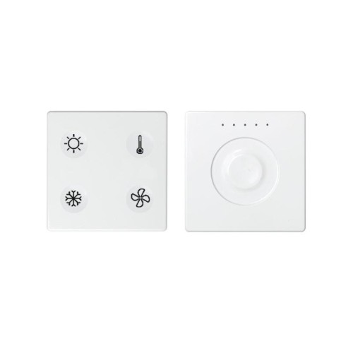 Комплект выключателя 4-кл. сенсорн. + регулятор Т1 KNX; RJ12 бел. Simon82 Sense 8400653-030