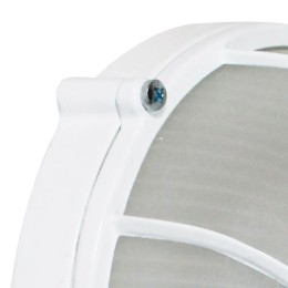 Светильник "Банник" 1302 НПП 03-60-014 1х60Вт E27 IP65 круг малый корпус с решеткой бел. Элетех 1005