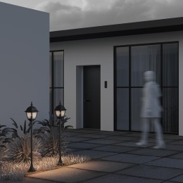 Светильник Abbey Road 1х60Вт E27 IP44 ландшафтный Maytoni O003FL-01B