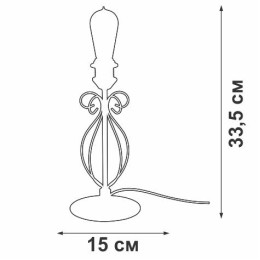 Светильник настольный 1хE27 макс. 40Вт Vitaluce V1264-0/1L