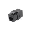 Адаптер проходной (coupler) Keystone Jack RJ45 (8P8C) кат.6A 4 пары CA2-KJ-C6A-BK черн. Hyperline 44