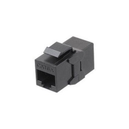 Адаптер проходной (coupler) Keystone Jack RJ45 (8P8C) кат.6A 4 пары CA2-KJ-C6A-BK черн. Hyperline 44