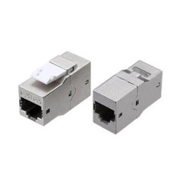 Адаптер проходной (coupler) Keystone Jack RJ45 (8P8C) кат.6A 4 пары экранир. CA2-KJ-C6A-SH-BK черн.