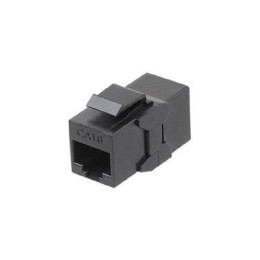 Адаптер проходной (coupler) Keystone Jack RJ45 (8P8C) кат.6 4 пары CA2-KJ-C6-BK черн. Hyperline 4449