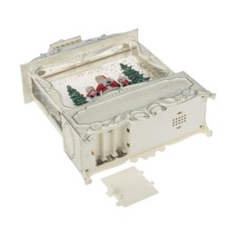 Фонарь декоративный с эффектом снегопада и подсветкой Рождественский лес бел. Neon-Night 501-165