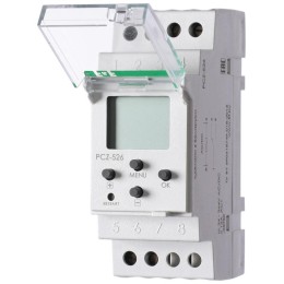 Реле времени астрономическое PCZ-526 16А 24-264В AC/DC 1п IP20 1 канал коррекция вр. включ./выключ.