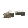 Разъем легкой оконцовки RJ45 (8P8C) под витую пару кат.5E (50микродюйм) экранир. PLEZ-8P8C-UA-C5-SH-