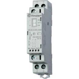Контактор модульный 2NC 25А AgNi 48В AC/DC 17.5мм IP20 опции: мех.индикатор + LED FINDER 22320048142