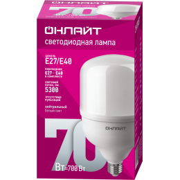 Лампа светодиодная высокомощная 82 906 OLL-T140-70-230-840-E27E40 70Вт 4000К нейтр. бел. E27/E40 530
