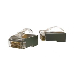 Разъем легкой оконцовки RJ-45 (8P8C) под витую пару язычек Arch кат. 6 (50микродюймов) экранир. унив