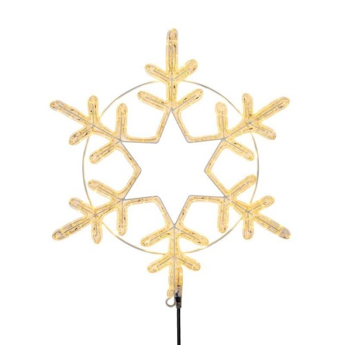 Фигура светодиодная "Снежинка большая" 55х55см 180LED тепл. бел. 22Вт 220-240В IP65 дюралайт Neon-Ni