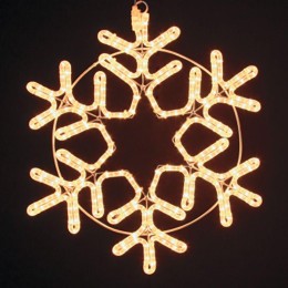 Фигура светодиодная "Снежинка большая" 55х55см 180LED тепл. бел. 22Вт 220-240В IP65 дюралайт Neon-Ni