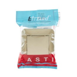 Розетка 1-м СП ASTI 16А IP20 с заземл. с крышкой термопласт в сборе золото. LEZARD 7081-3636-123В