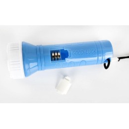 Фонарь 828-TH (1LED 1 режим 3хAG10; блист-пакет; голуб.) Ultraflash 12395