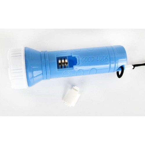 Фонарь 828-TH (1LED 1 режим 3хAG10; блист-пакет; голуб.) Ultraflash 12395
