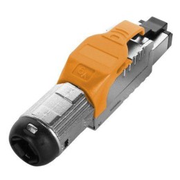 Разъем полевой оконцовки RJ-45 (8P8C) под витую пару для ож кабеля toolless кат. 6A экранир. накручи