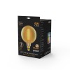 Лампа светодиодная филаментная Black Filament 6Вт G200 шар золотая 2700К тепл. бел. E27 890лм GAUSS
