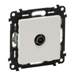 Розетка телевизионная TV 1-м Valena Life 0-2400МГц с топологией "звезда" с лицев. панелью механизм б