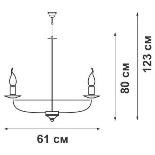 Люстра 8xE14 макс. 40Вт Vitaluce V1350/8