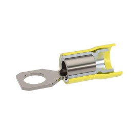 Наконечник с отверстием под винт и изолир.фaланцем ПВХ двойн. гильза 2.5-6кв.мм М6 d6.4мм (НКИ) (уп.