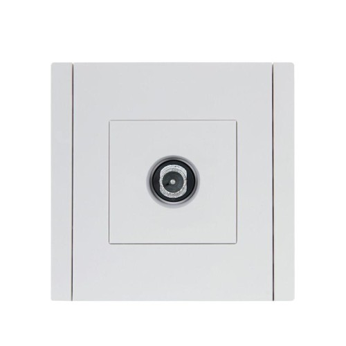 Розетка TV проходная FORTE&PIANO FP229 бел. IEK FP-A10-P-K01