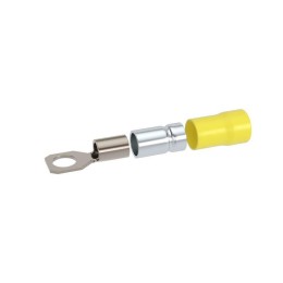 Наконечник с отверстием под винт и изолир.фaланцем ПВХ двойн. гильза 2.5-6кв.мм М8 d8.4мм (НКИ) (уп.