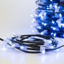 Гирлянда светодиодная "LED ClipLight" 1.5м 665LED син. 80Вт 12В IP65 провод черн. (уп.100м) Neon-Nig