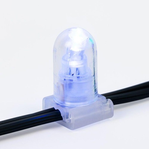 Гирлянда светодиодная "LED ClipLight" 1.5м 665LED син. 80Вт 12В IP65 провод черн. (уп.100м) Neon-Nig
