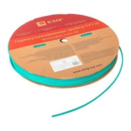 Трубка термоусадочная ТУТ нг 4/2 зел. (уп.200м) EKF tut-4-j