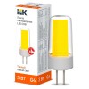Лампа светодиодная COB 3Вт капсула 3000К G4 230В керамика IEK LLE-COB-3-230-30-G4