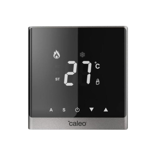 Терморегулятор C732 встраиваемый цифровой 3.5кВт сереб. CALEO 0К-00000782