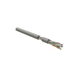 Кабель витая пара U/UTP кат.6 4х2х23AWG solid LSZH нг(А)-HF UUTP4-C6-S23-IN-LSZH-GY-305 сер. (уп.305