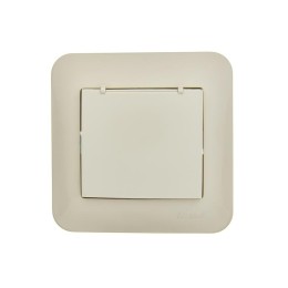 Розетка 1-м СП ASTI 16А IP20 с заземл. с крышкой термопласт в сборе крем. LEZARD 7081-0303-123В