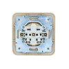 Розетка 1-м СП ASTI 16А IP20 с заземл. с крышкой термопласт в сборе крем. LEZARD 7081-0303-123В