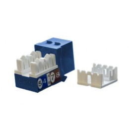 Вставка Keystone Jack RJ45 (8P8C) кат.5E KJ9-8P8C-C5e-90-BL син. Hyperline 432651