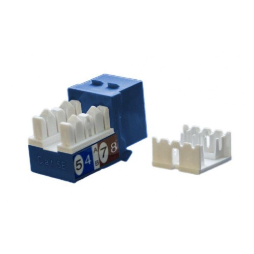 Вставка Keystone Jack RJ45 (8P8C) кат.5E KJ9-8P8C-C5e-90-BL син. Hyperline 432651