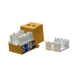 Вставка Keystone Jack RJ45 (8P8C) кат.5E KJ9-8P8C-C5e-90-OR оранж. Hyperline 432654