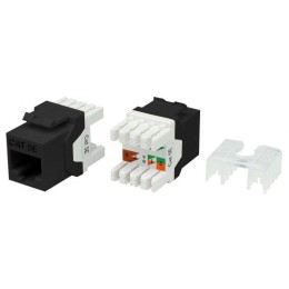 Вставка Keystone Jack RJ45 (8P8C) кат.5E 180град. KJ8-8P8C-C5e-180-BK черн. Hyperline 432632