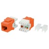 Вставка Keystone Jack RJ45 (8P8C) кат.5E 180град. KJ8-8P8C-C5e-180-OR оранж. Hyperline 432636