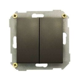 Выключатель 2-кл. СП Simon 34 10А IP20 механизм графит Simon 34398-038