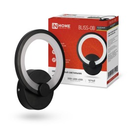 Светильник светодиодный ELEGANT BLISSAR-B 15Вт 3000-6500К 1050лм 230В STEP COLOR черн. IN HOME 46906