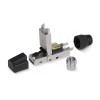 Коннектор 8P8C-SH-C6+ -TWP с фиксатором кабеля и колпачком RJ-45(8P8C) под витую пару категория до 6