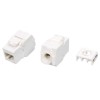 Вставка Keystone Jack RJ45 (8P8C) кат.6 180град. Toolless KJ8-8P8C-C6-180-TLS-WH бел. Hyperline 4261