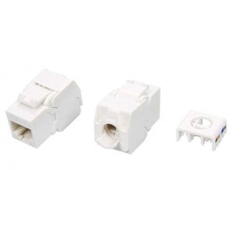Вставка Keystone Jack RJ45 (8P8C) кат.6 180град. Toolless KJ8-8P8C-C6-180-TLS-WH бел. Hyperline 4261