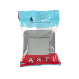 Розетка 1-м СП ASTI 16А IP20 с заземл. с крышкой термопласт в сборе платина. LEZARD 7081-3535-123В