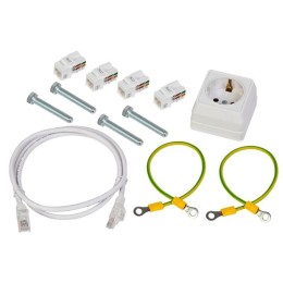 Шкаф сетевой LINEA R 400х400мм мультимедиа стекл. бел. RAL9016 ITK LR16-4H41-G